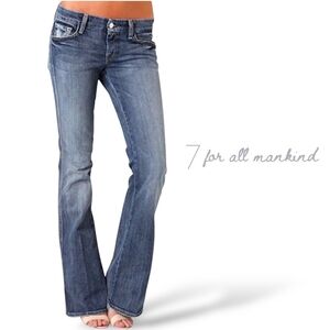 7 For All Mankind A Pocket Lowrise Bootcut Jeans 30 x 30